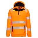 DX482 - Portwest DX4 Hi-Vis 1/4 Zip Hoodie - Portwest
