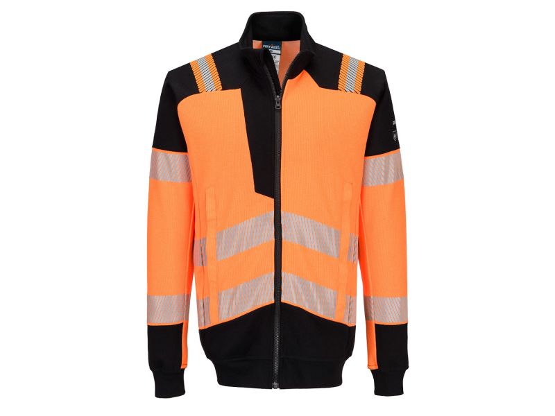 Portwest PW3 Modaflame Knit Hi-Vis lángálló cipzáras pulóver FR756 - Portwest PW3 Modaflame Knit Hi-Vis lángálló cipzáras pulóver - Portwest