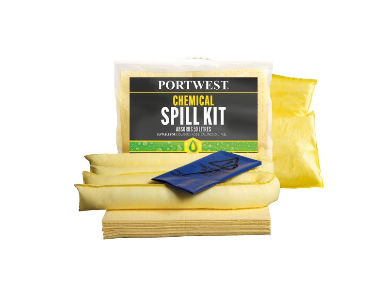 Portwest PW Spill (50 liter) vegyi szorbens készlet (3 db) SM91 - Portwest PW Spill (50 liter) vegyi szorbens készlet (3 db) - Portwest