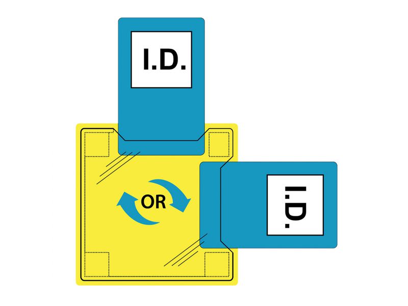 PW-ID20CLR - Portwest dupla azonosítókártya tartó - varrható (50 db) - Portwest