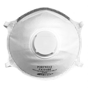 PW-P304WHR - Portwest FFP3 Light Cup Respirator (10 db) - Portwest