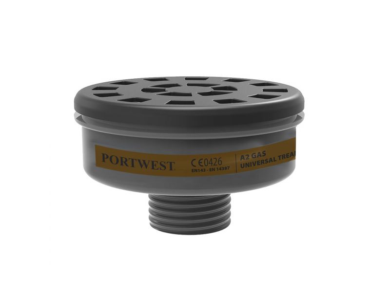PW-P906BKR - Portwest A2 gáz szűrő - univerzális csatlakozás (6 db) - Portwest
